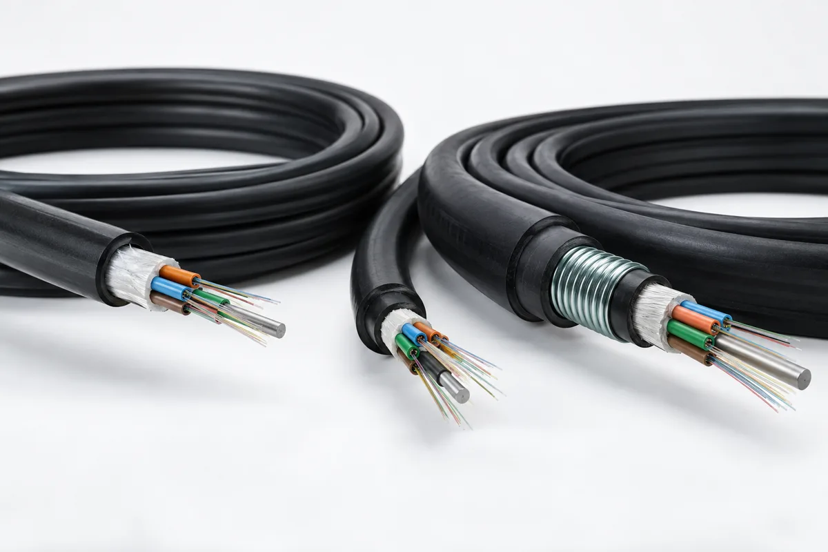 GYTA, GYTS and GYTA53 outdoor fiber optic cable with steel tape armour - Lulian Cable product view