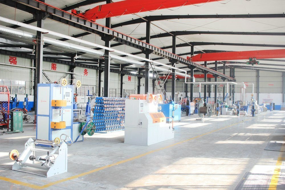 Extrusion line in the Lulian production hall