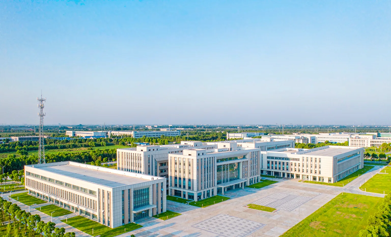 Aerial view of the Lulian cable factory campus, Liaocheng