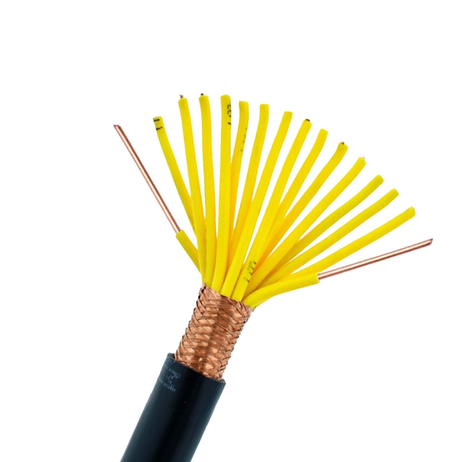 Shielded multicore KVVP control cable with overall copper screen - Lulian Cable product view