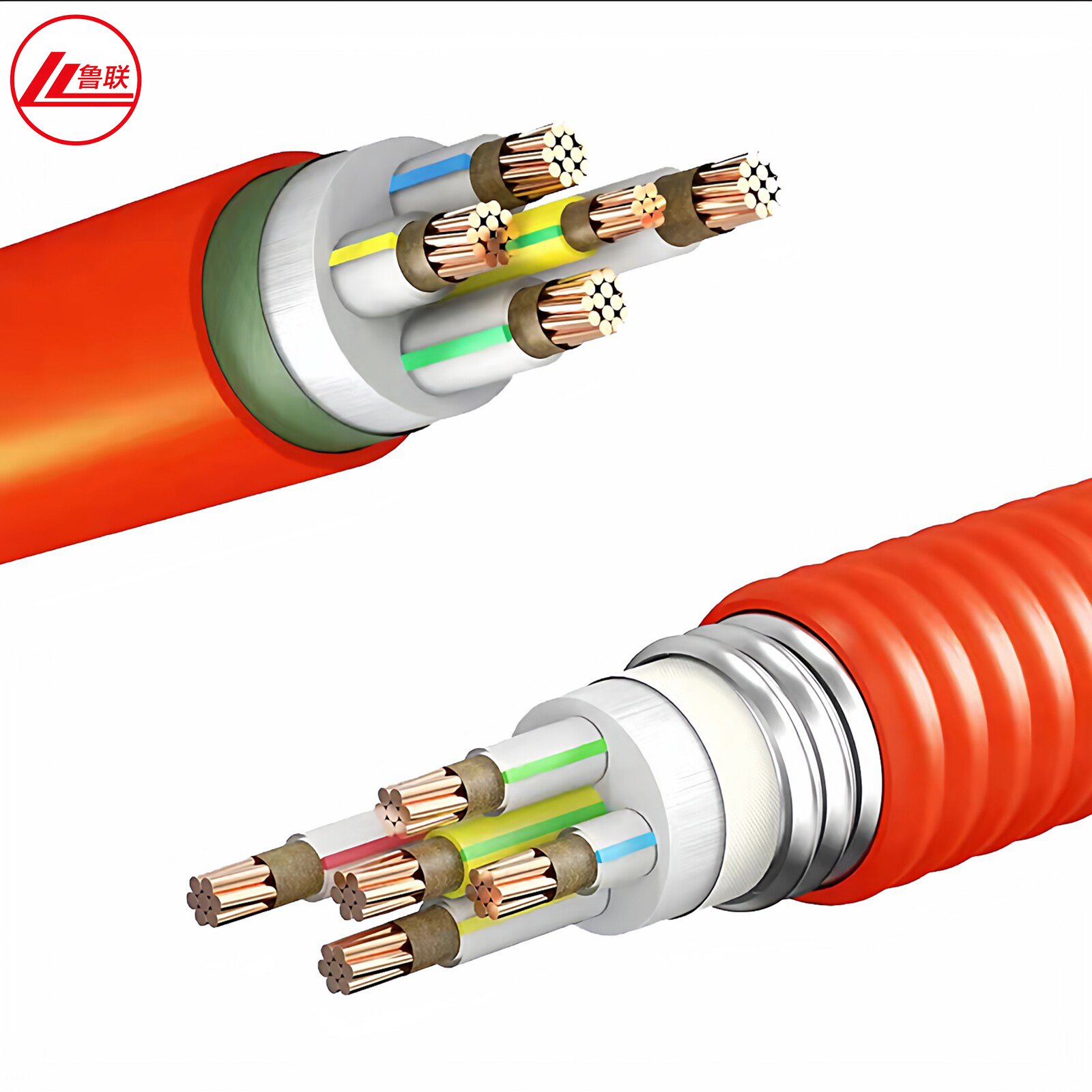 Fire resistant cable construction for critical circuits