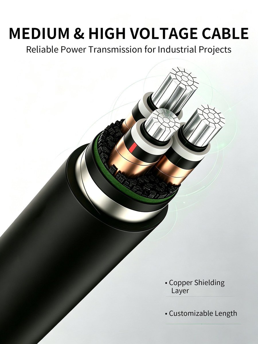 Three-core aluminium conductor MV cable - Lulian Cable product view