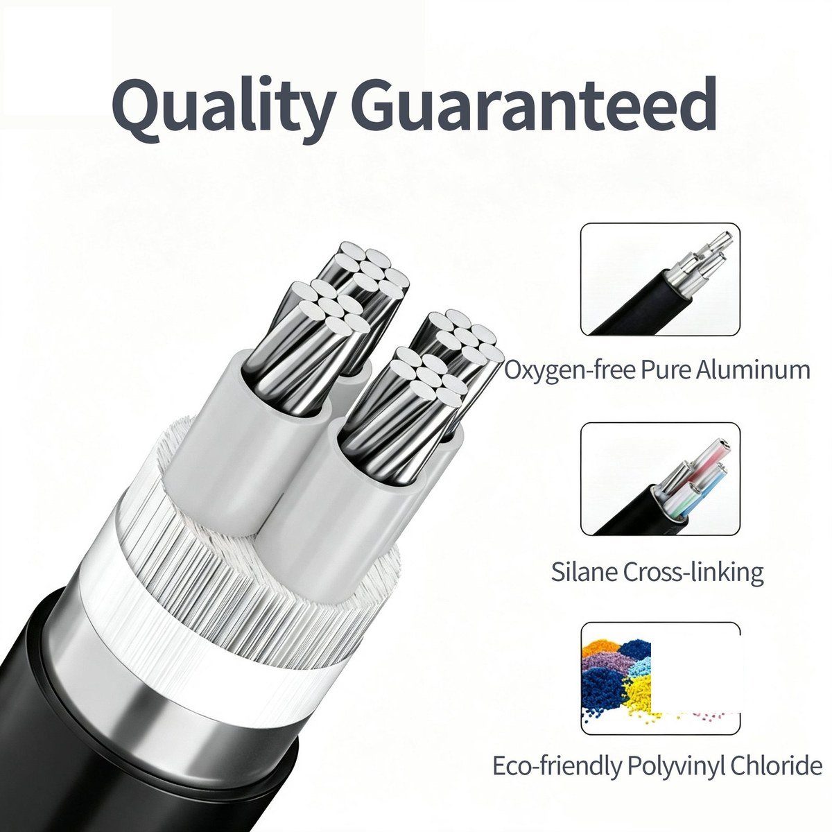 Aluminium conductor cable - product view - Lulian Cable product view