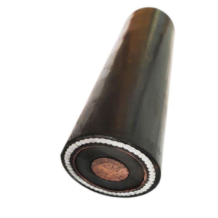 Single-core 22kV class medium voltage cable with copper conductor, metallic screen and wire armour