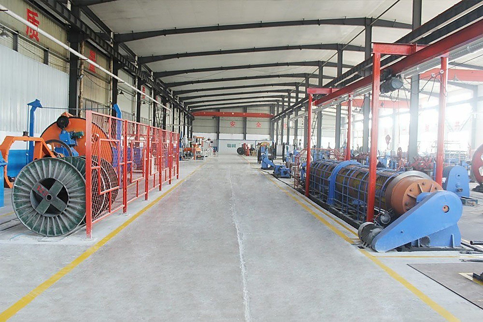 Cable production line running in the Lulian workshop