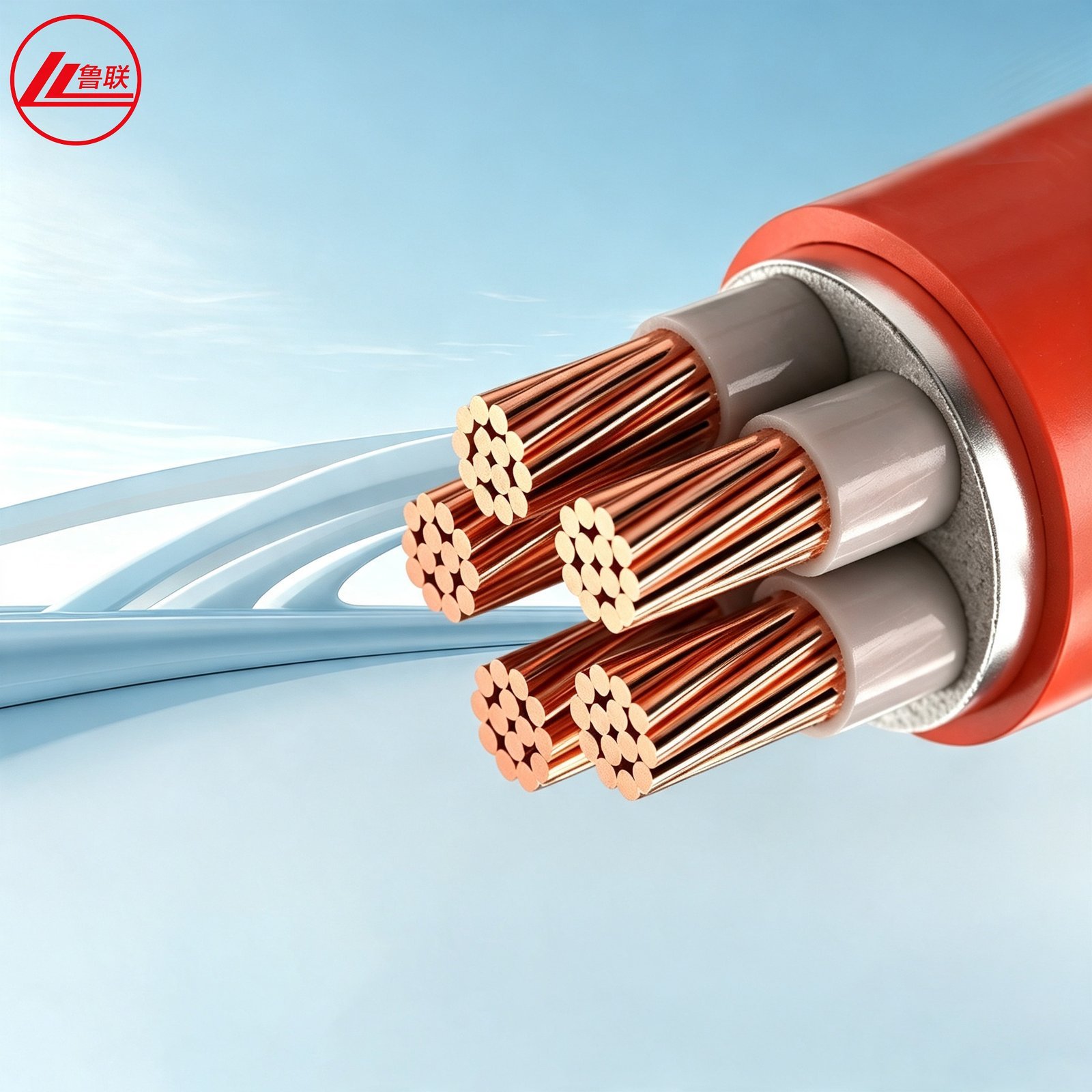 Fire-resistant cable cutaway product view - Lulian Cable