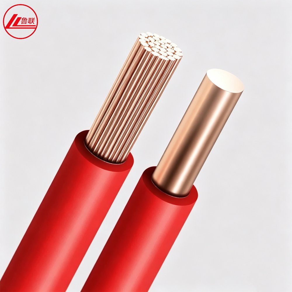 Solid conductor BV wire and stranded conductor BVR wire comparison